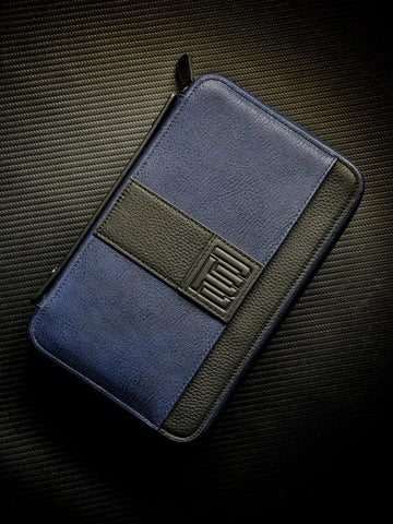 PROJECTCARBON | LEATHER SERIES - "TACTICAL BLUE" TRAVEL CASE