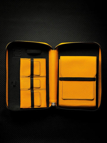 PROJECTCARBON | LEATHER SERIES - THE "YELLOW JUMPSUIT" TRAVEL CASE