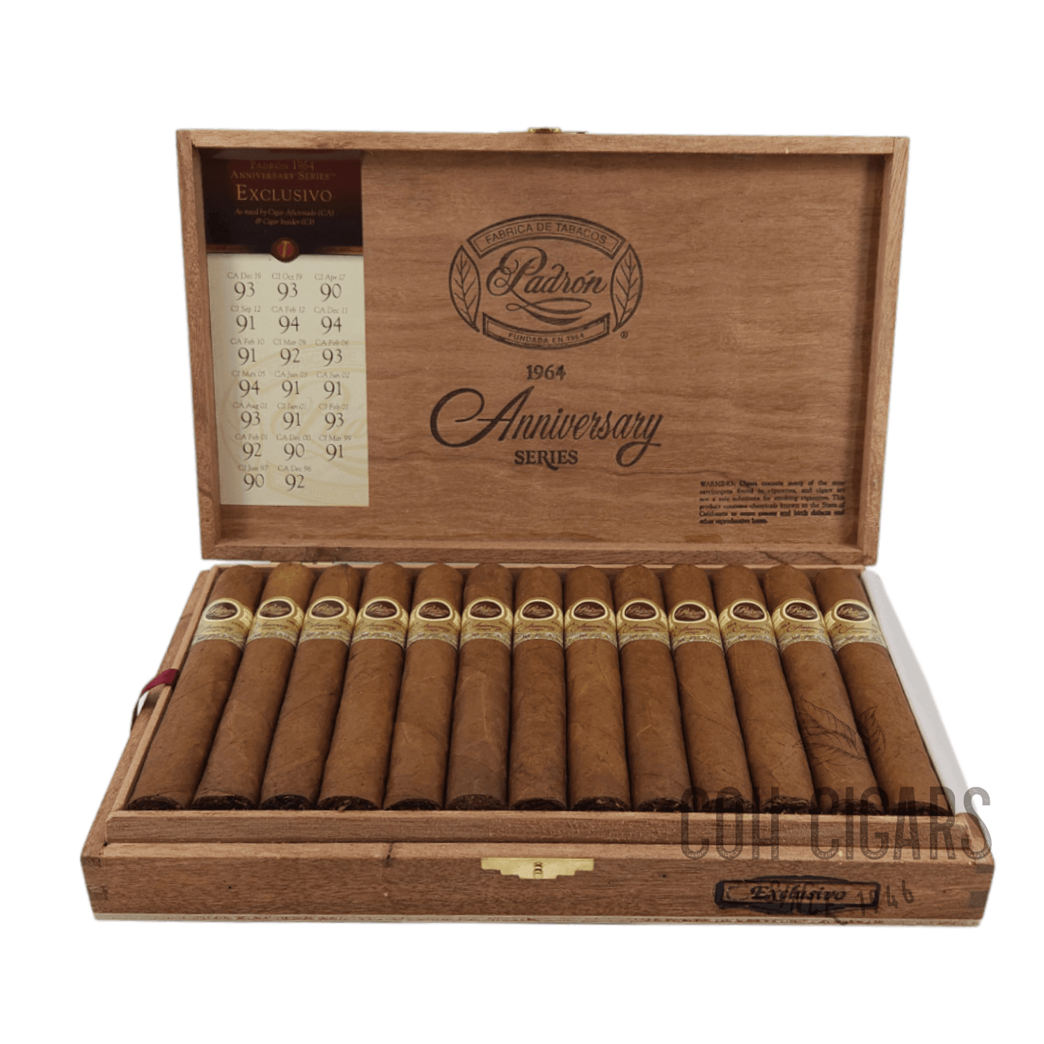 Serie 1964 Exclusivo Natural | Box 25 | Padron cigar - HK CohCigars
