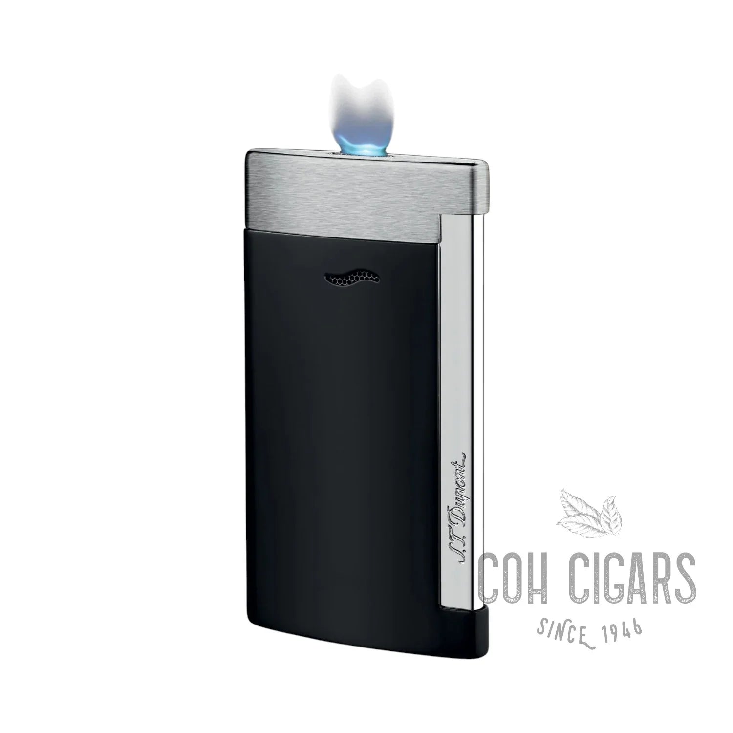 St. Dupont | SLIM 7 BLACK LACQUER LIGHTER - HK CohCigars -雪茄
