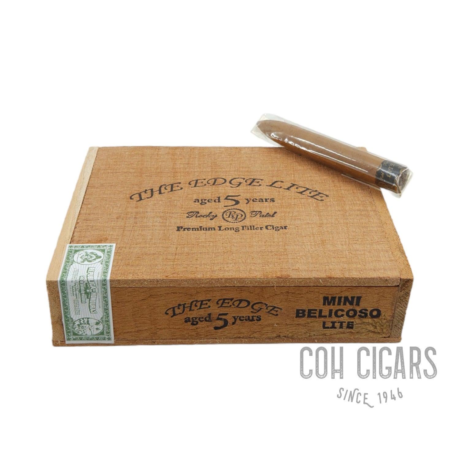 The Edge Lite Aged 5 Years Premlum Long Filler Cigar Mini Belicoso Lite | Box 20 | Rocky Patel cigar - HK CohCigars