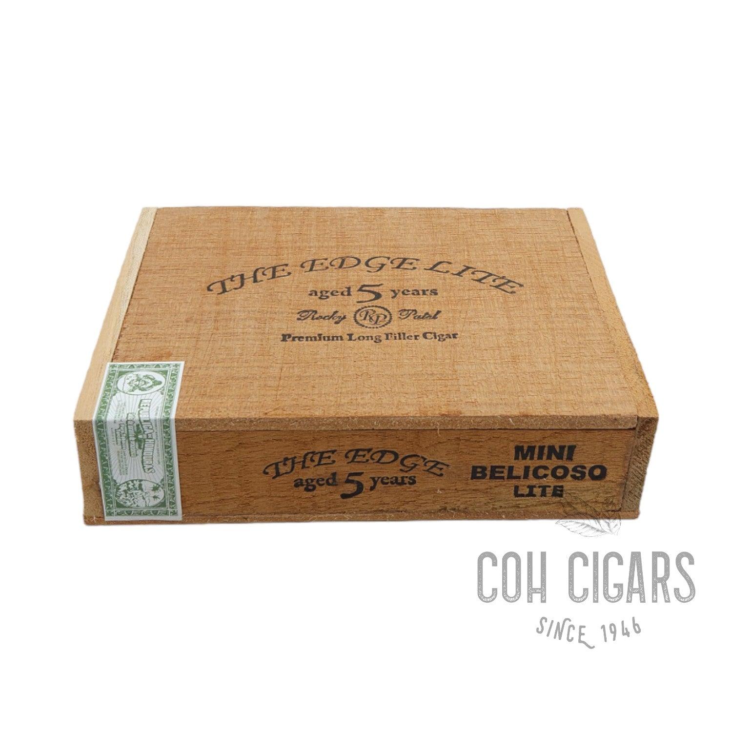 The Edge Lite Aged 5 Years Premlum Long Filler Cigar Mini Belicoso Lite | Box 20 | Rocky Patel cigar - HK CohCigars