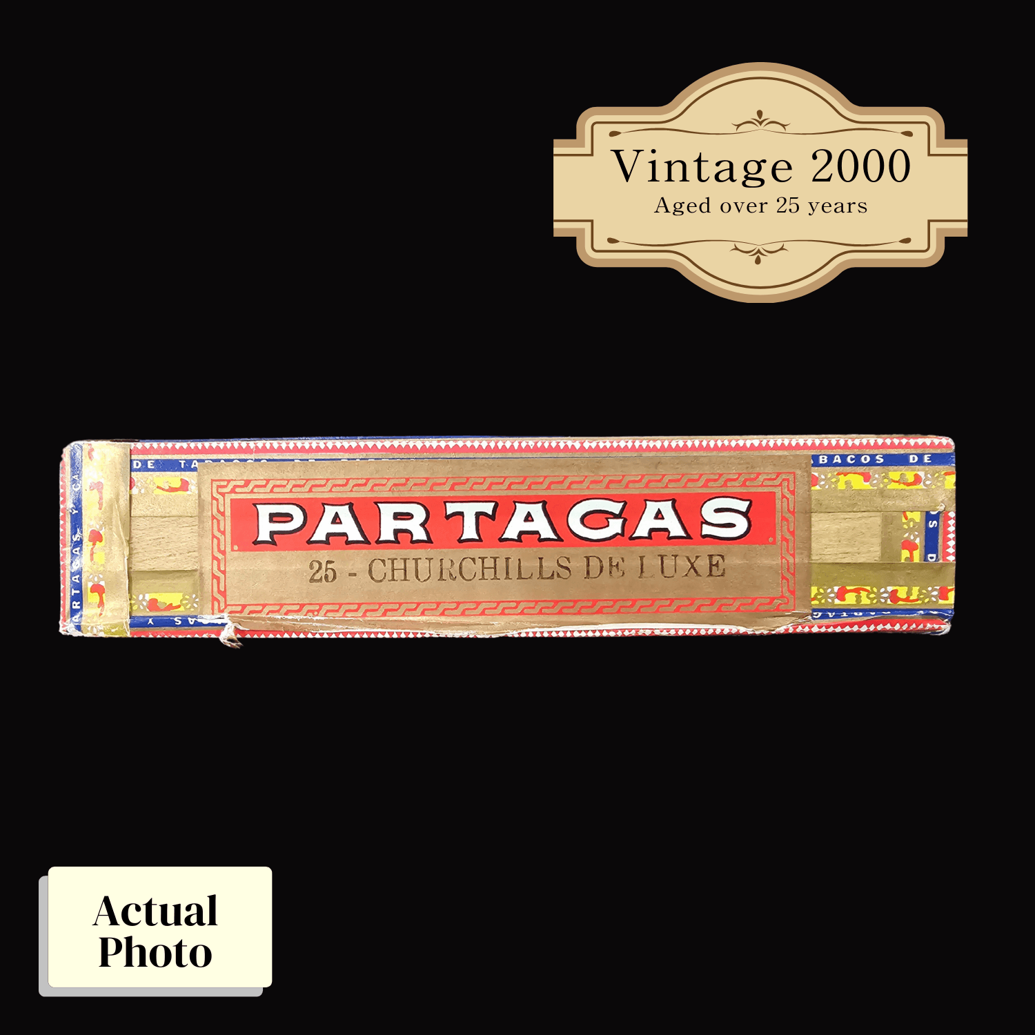 Vintage 2000 | Partagas Churchills de Luxe | Box 25 (Box Code: PAS LE 00) - HK CohCigars