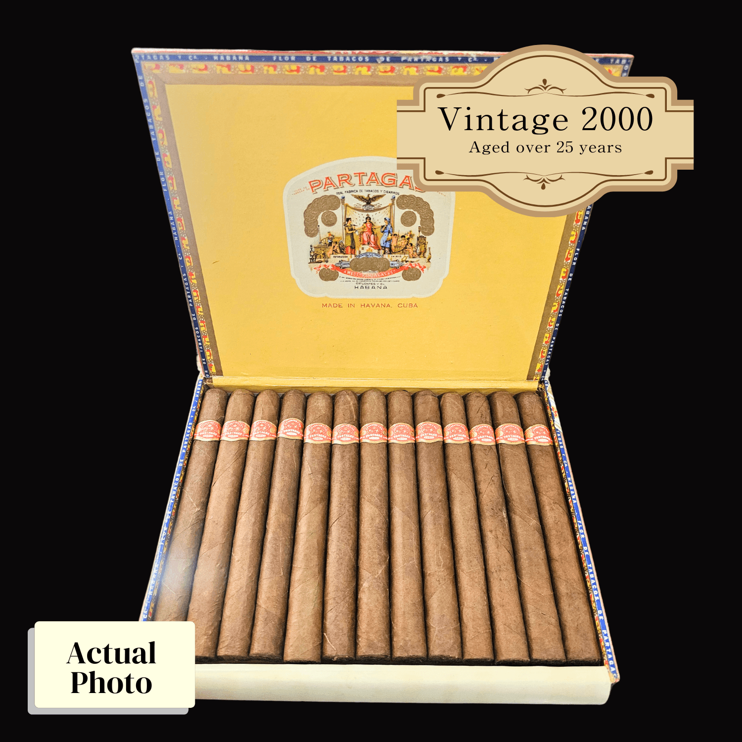 Vintage 2000 | Partagas Churchills de Luxe | Box 25 (Box Code: PAS LE 00) - HK CohCigars