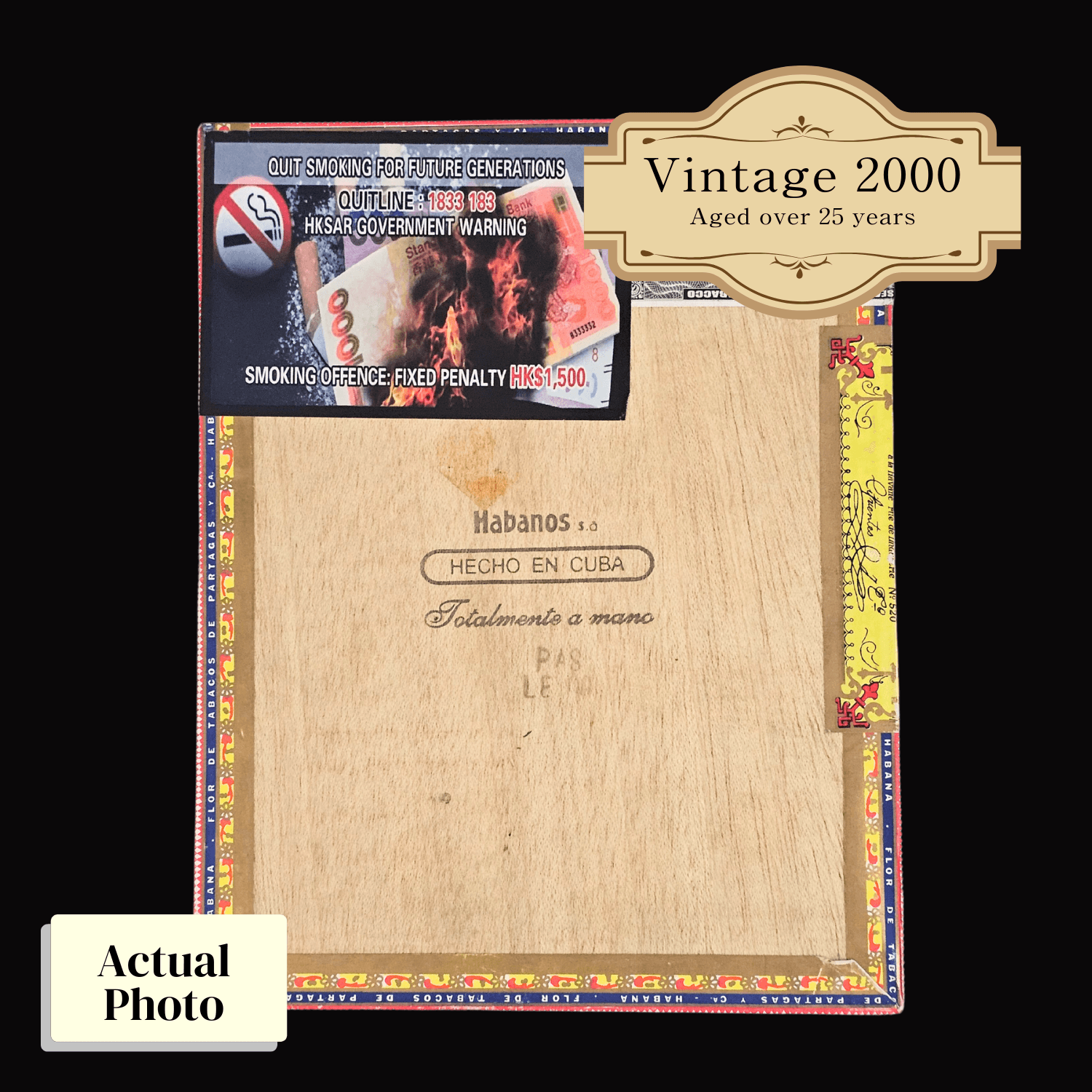 Vintage 2000 | Partagas Churchills de Luxe | Box 25 (Box Code: PAS LE 00)(Ref: SN10001113) - HK CohCigars -雪茄