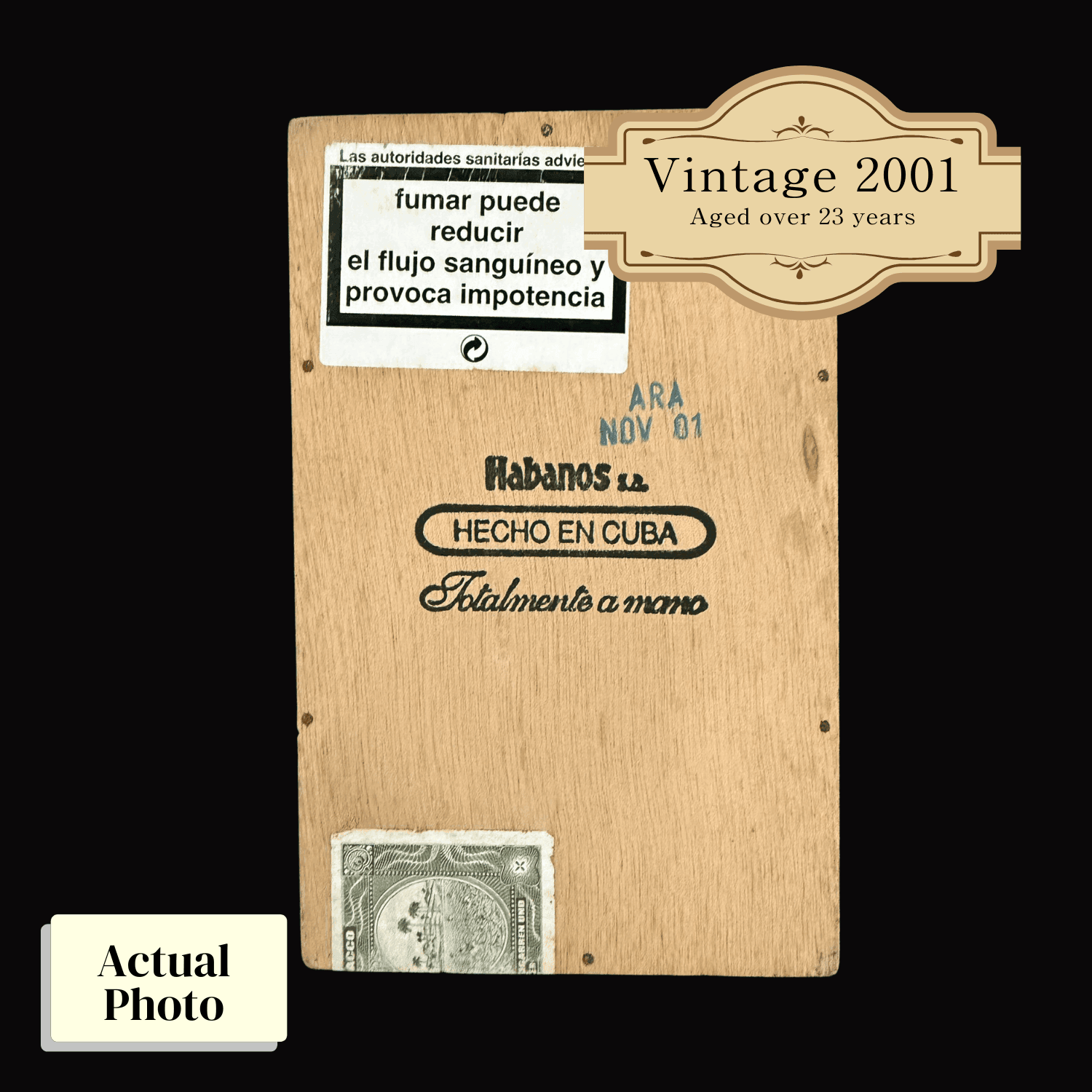 Vintage 2001 | Cohiba Siglo V | Box 25 (Box Code: ARA NOV 01) - HK CohCigars