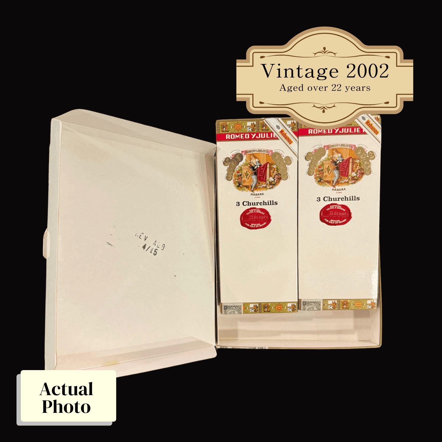 Vintage 2002 | Romeo Y Julieta Churchill (Cruise Retail Exclusive) | Box 6 (Box Code: PUC OCT 02) - HK CohCigars