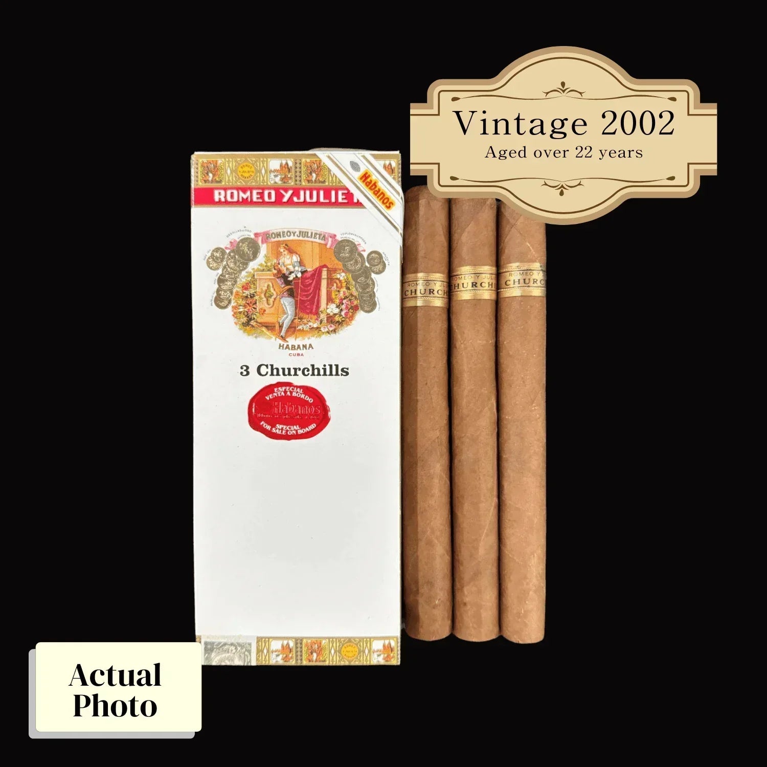 Vintage 2002 | Romeo Y Julieta Churchill (Cruise Retail Exclusive) | Box 6 (Box Code: PUC OCT 02) - HK CohCigars
