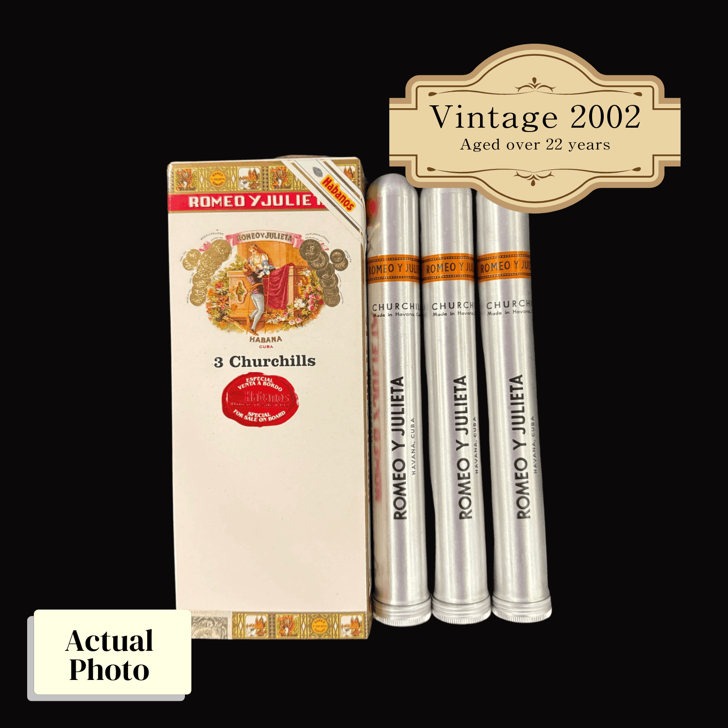 Vintage 2002 | Romeo Y Julieta Churchill (Cruise Retail Exclusive) | Box 6 (Box Code: PUC OCT 02) - HK CohCigars