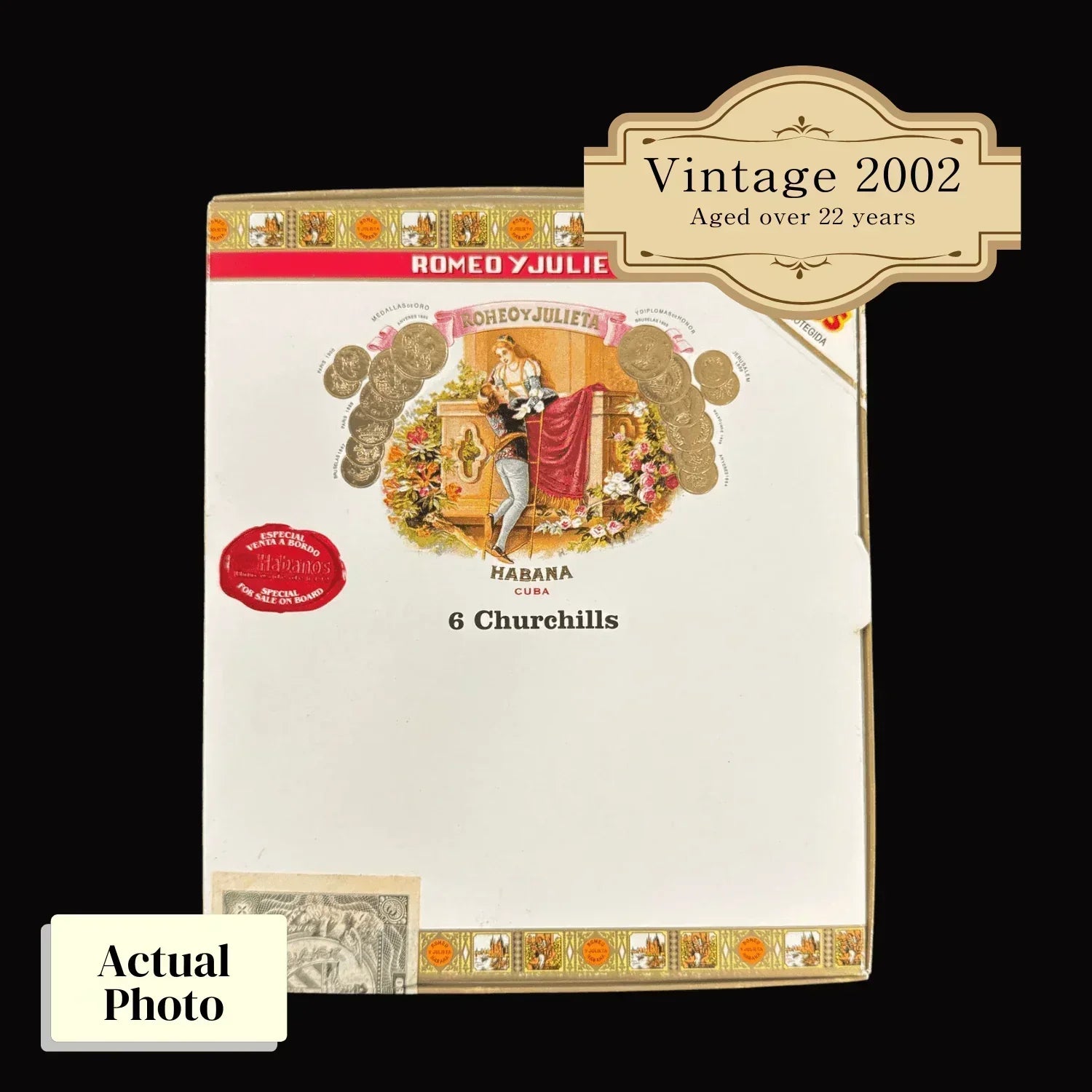 Vintage 2002 | Romeo Y Julieta Churchill (Cruise Retail Exclusive) | Box 6 (Box Code: PUC OCT 02) - HK CohCigars