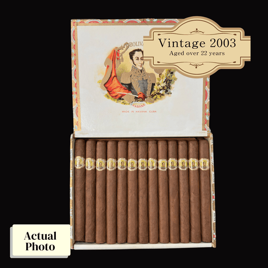 Vintage 2003 | Bolivar Coronas Gigantes | Box 25 (Box Code: OSU FEB 03) - HK CohCigars