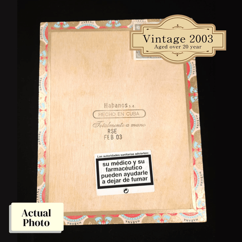 Vintage 2003 | Bolivar Coronas Gigantes | Box 25 (Box Code: RSE FEB 03) - hk.cohcigars