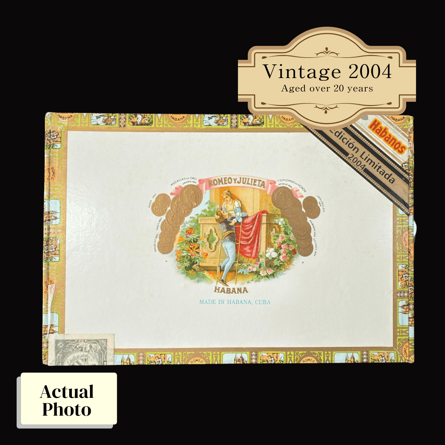 Vintage 2004 | Romeo Y Julieta Hermosos No.2 | Box 25 (Box Code: F00 OCT 04)(ref:SN00008781) - HK CohCigars