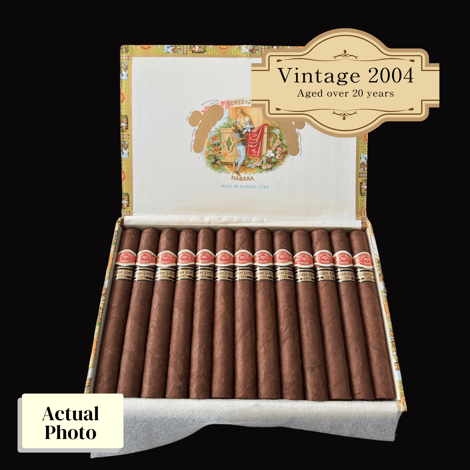 Vintage 2004 | Romeo Y Julieta Hermosos No.2 | Box 25 (Box Code: F00 OCT 04)(ref:SN00008782) - HK CohCigars