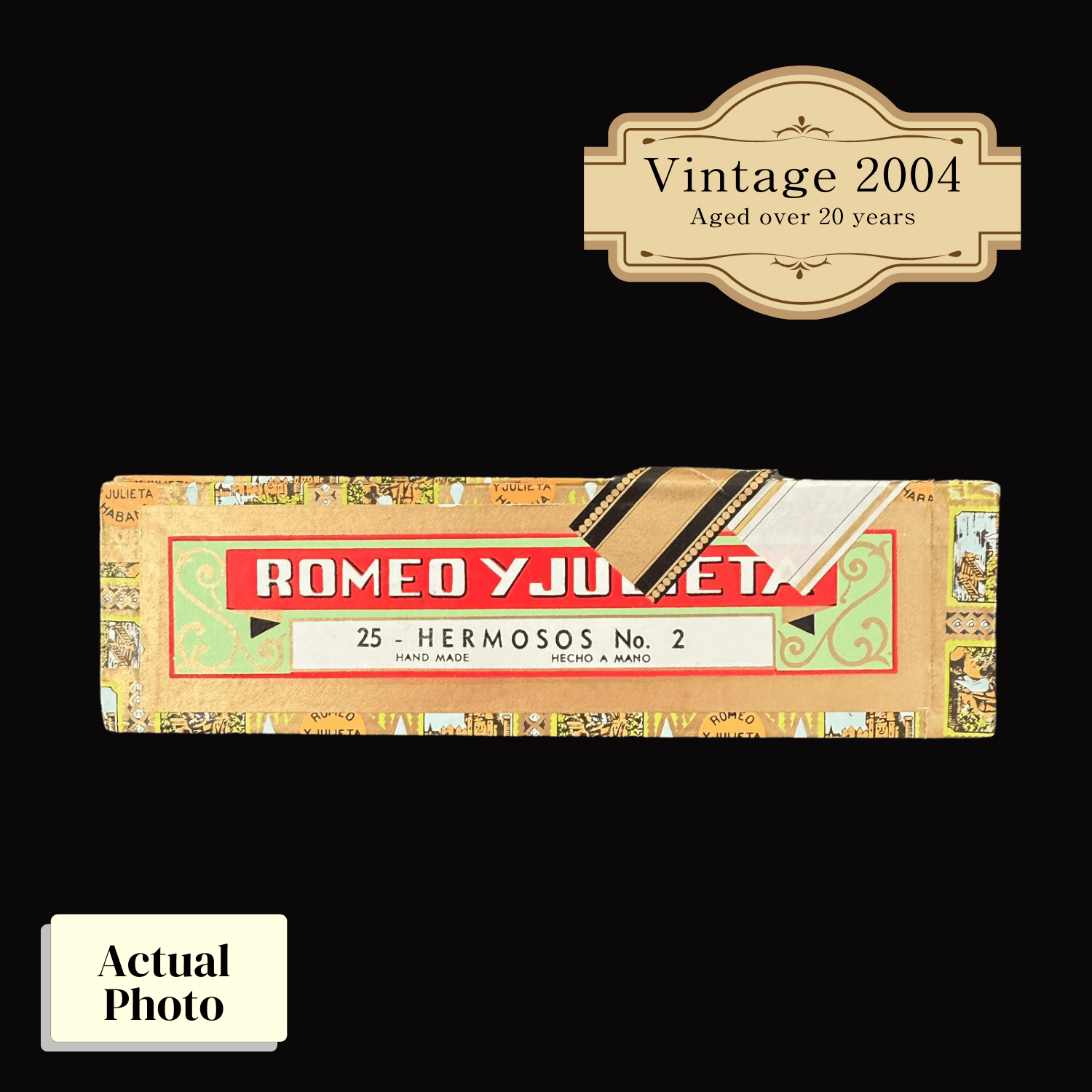 Vintage 2004 | Romeo Y Julieta Hermosos No.2 | Box 25 (Box Code: F00 OCT 04)(ref:SN00008782) - HK CohCigars