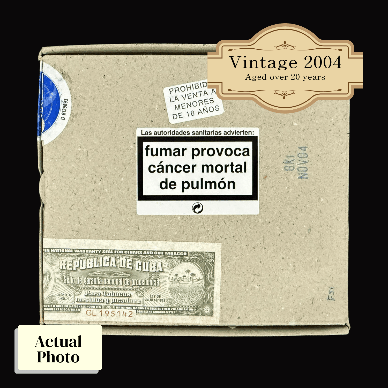 Vintage 2004 | Seleccion Robustos | Box 5 (Box Code:GKI NOV 04) - HK CohCigars