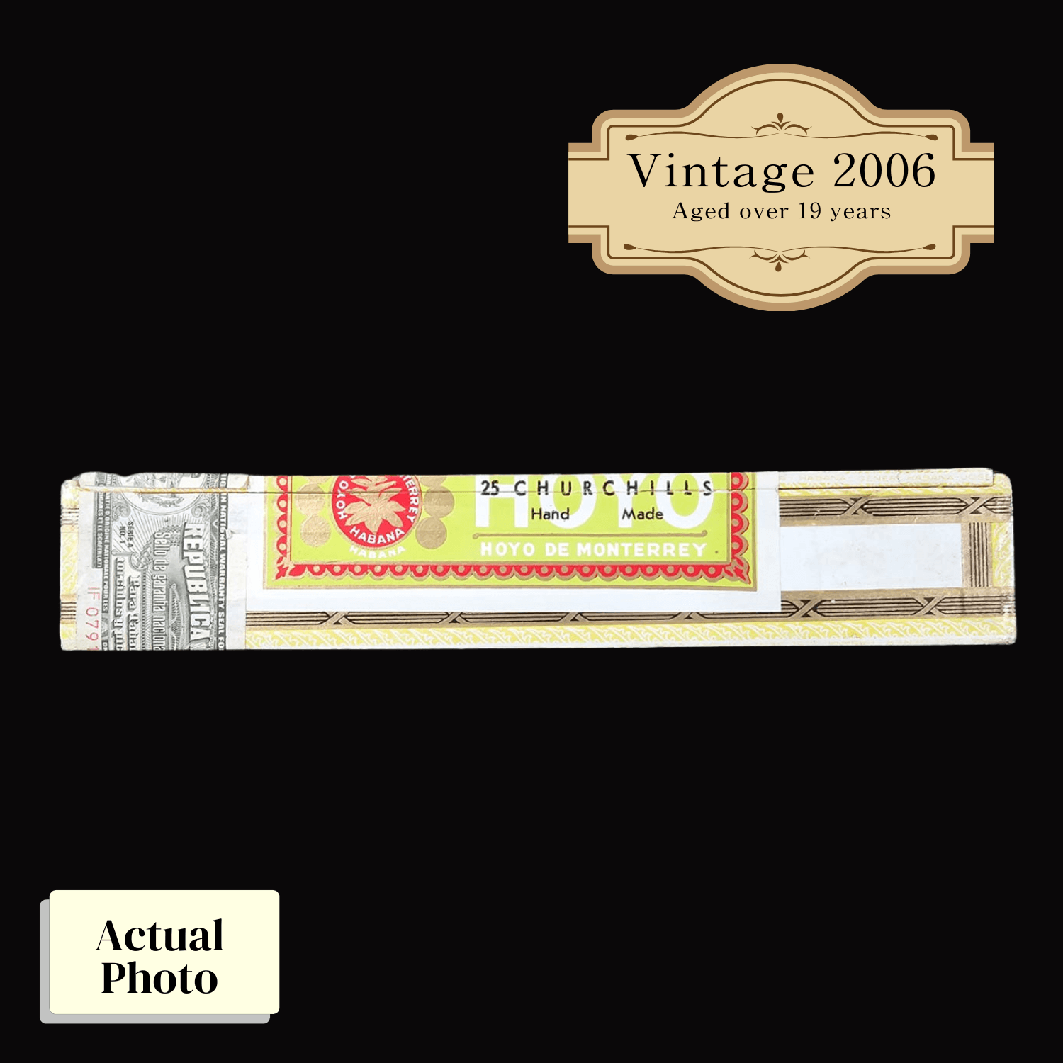 Vintage 2006 | Hoyo de Monterrey Cigar | Churchills | Box 25 (Box Code: SAL AGO 06) - HK CohCigars