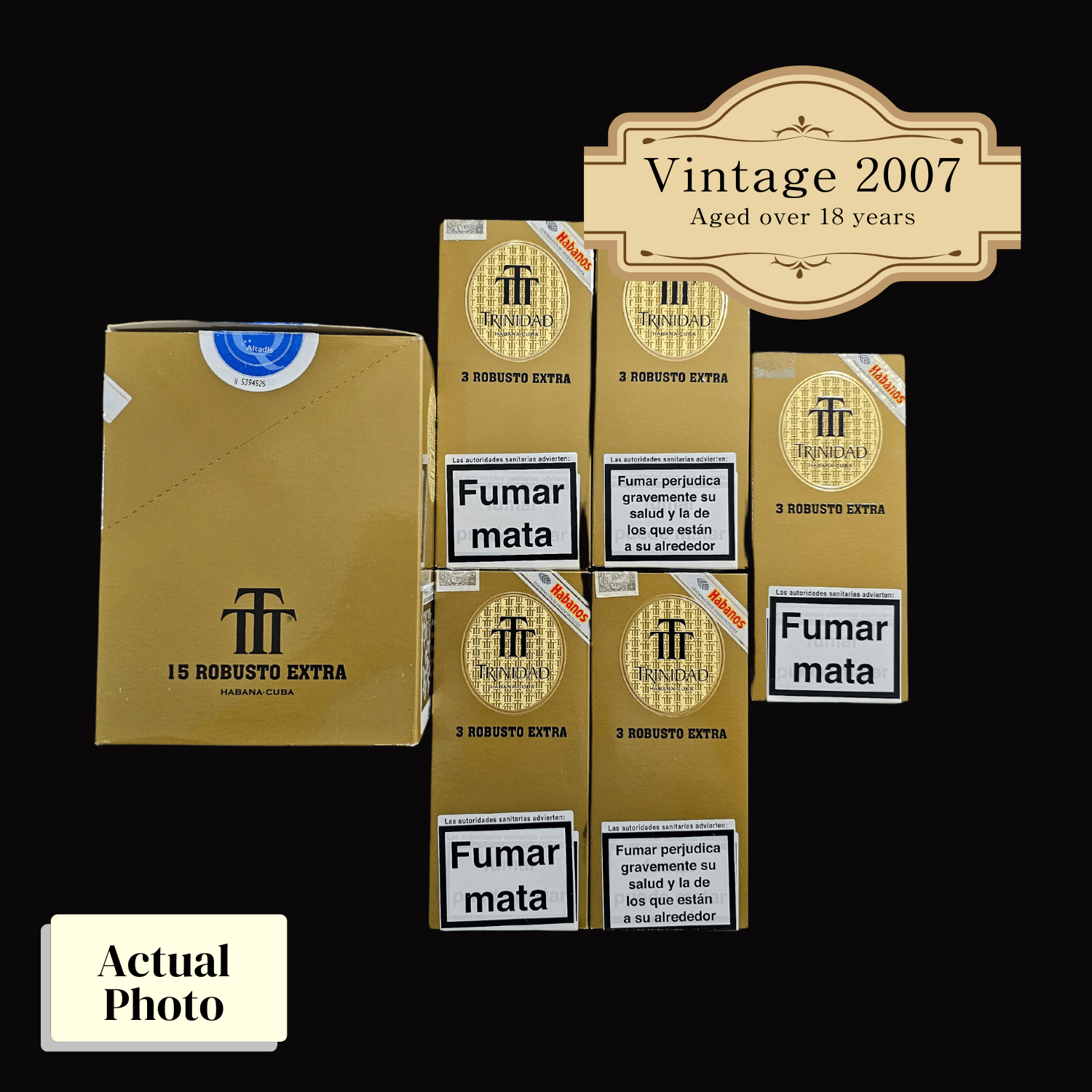 Vintage 2007 | Trinidad Robustos Extra | Box 15 (Box Code: OUR JUL 07)(ref: SN00012385) - HK CohCigars
