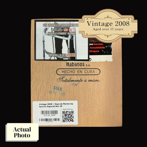 Vintage 2008 | Hoyo de Monterrey Epicure Especial | Box 25 (Box Code: EMA NOV 08) - HK CohCigars