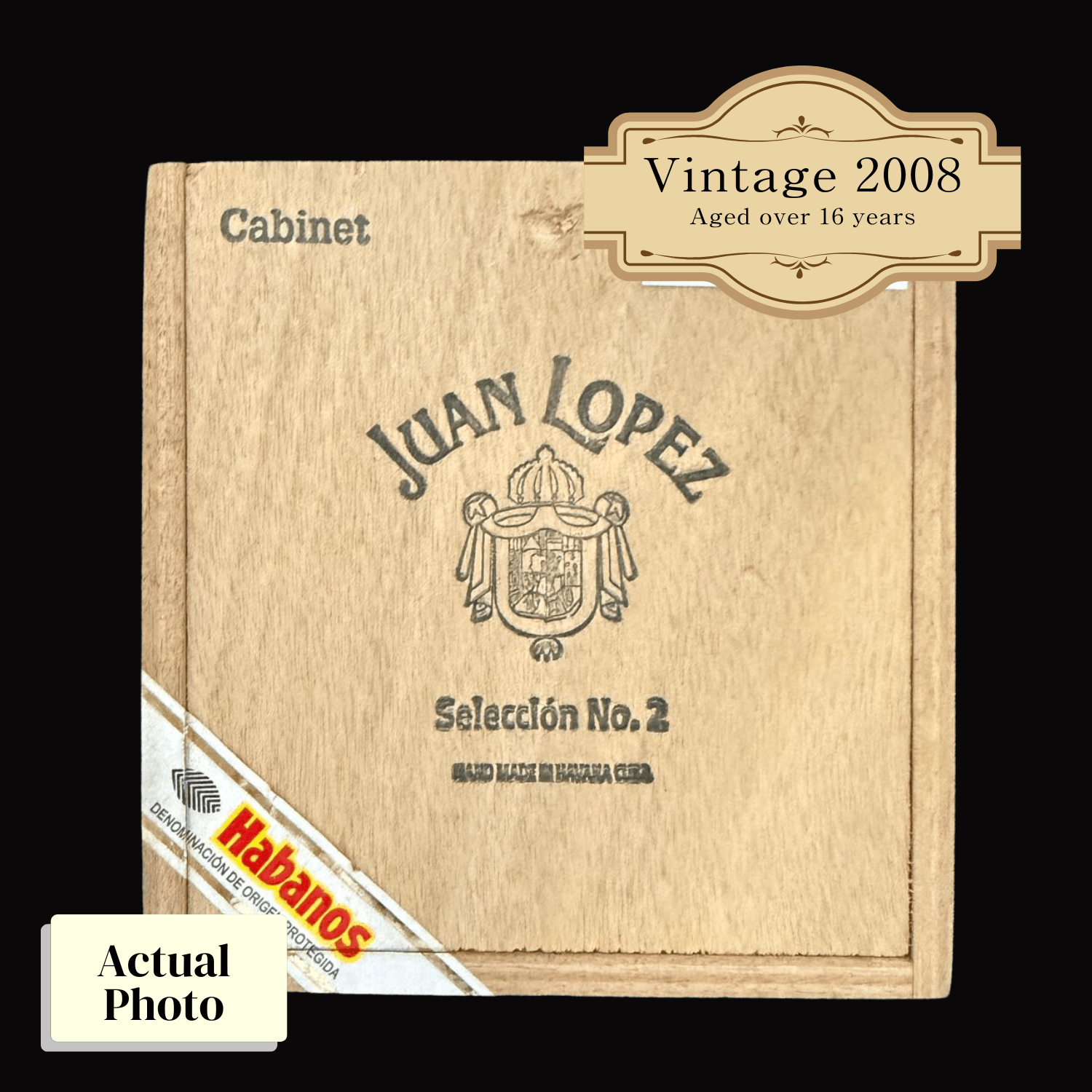 Vintage 2008 | Juan Lopez Seleccion No.2 | Box 25 (Box Code: SMG JUL 08) - HK CohCigars
