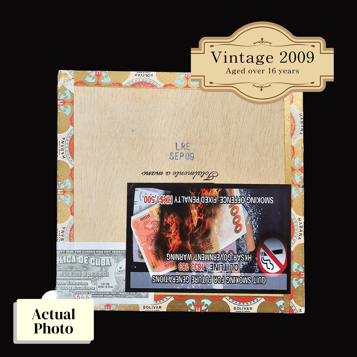 Vintage 2009 | Bolivar Gold Medal LCDH | Box 10 (Box Code: LRE SEP 09) (ref:SN00012384) - HK CohCigars