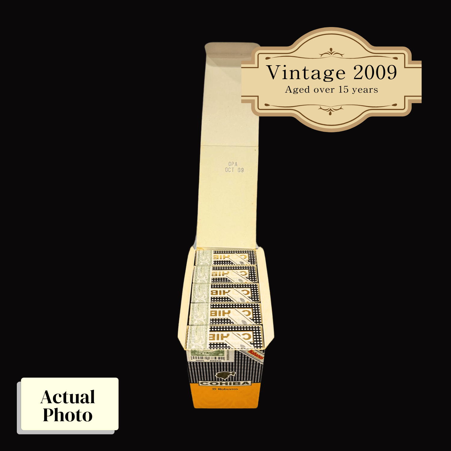 Vintage 2009 | Cohiba Robustos | Box 15 (Box Code: OPA OCT 09) - HK CohCigars