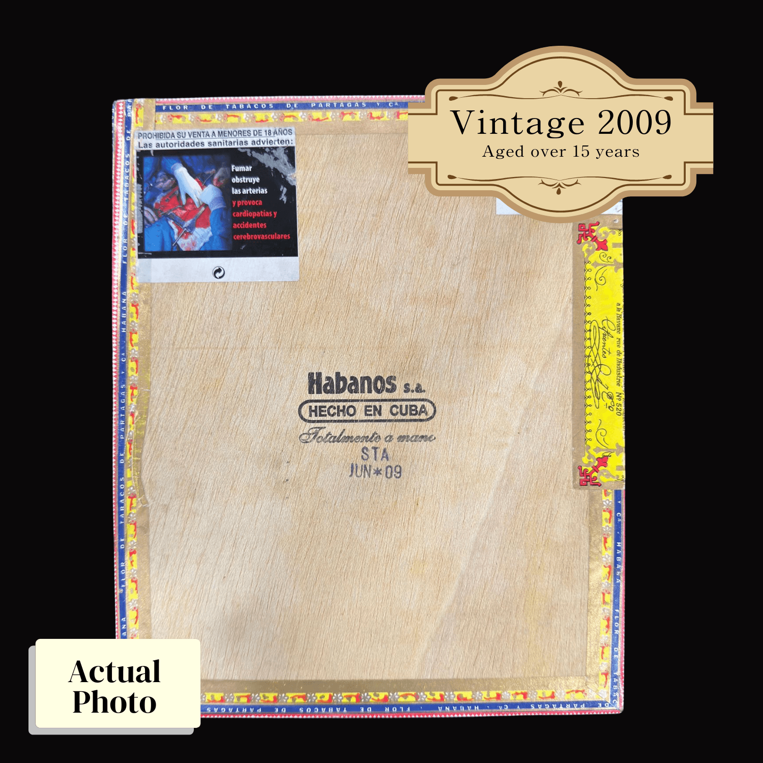 Vintage 2009 | Partagas Lusitanias | Box 25 (Box Code: STA JUN 09) - HK CohCigars