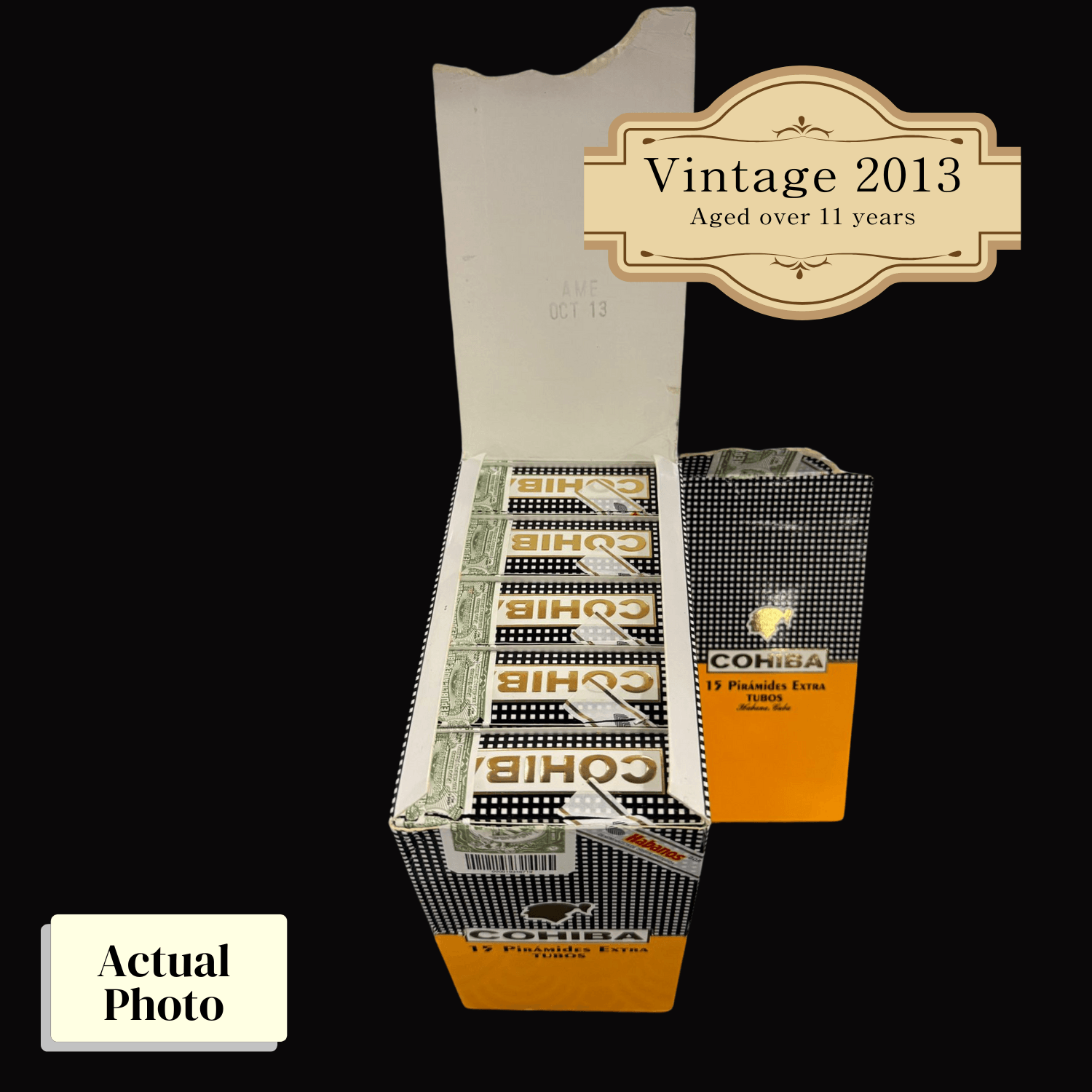 Vintage 2013 | Cohiba Piramides Extra A/T | Box 15 (Box Code: AME OCT 13) - HK CohCigars