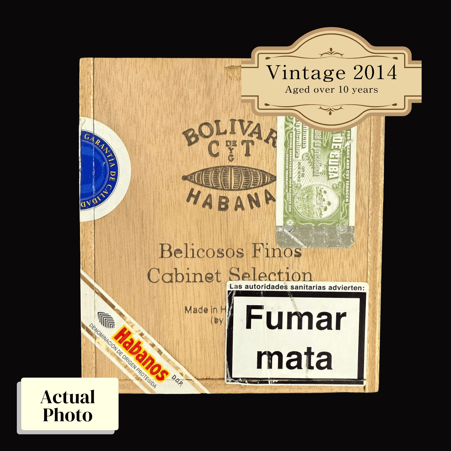 Vintage 2014 | Bolivar Belicosos Finos SLB | Box 25 (Box Code: ULA ABR 14) - HK CohCigars