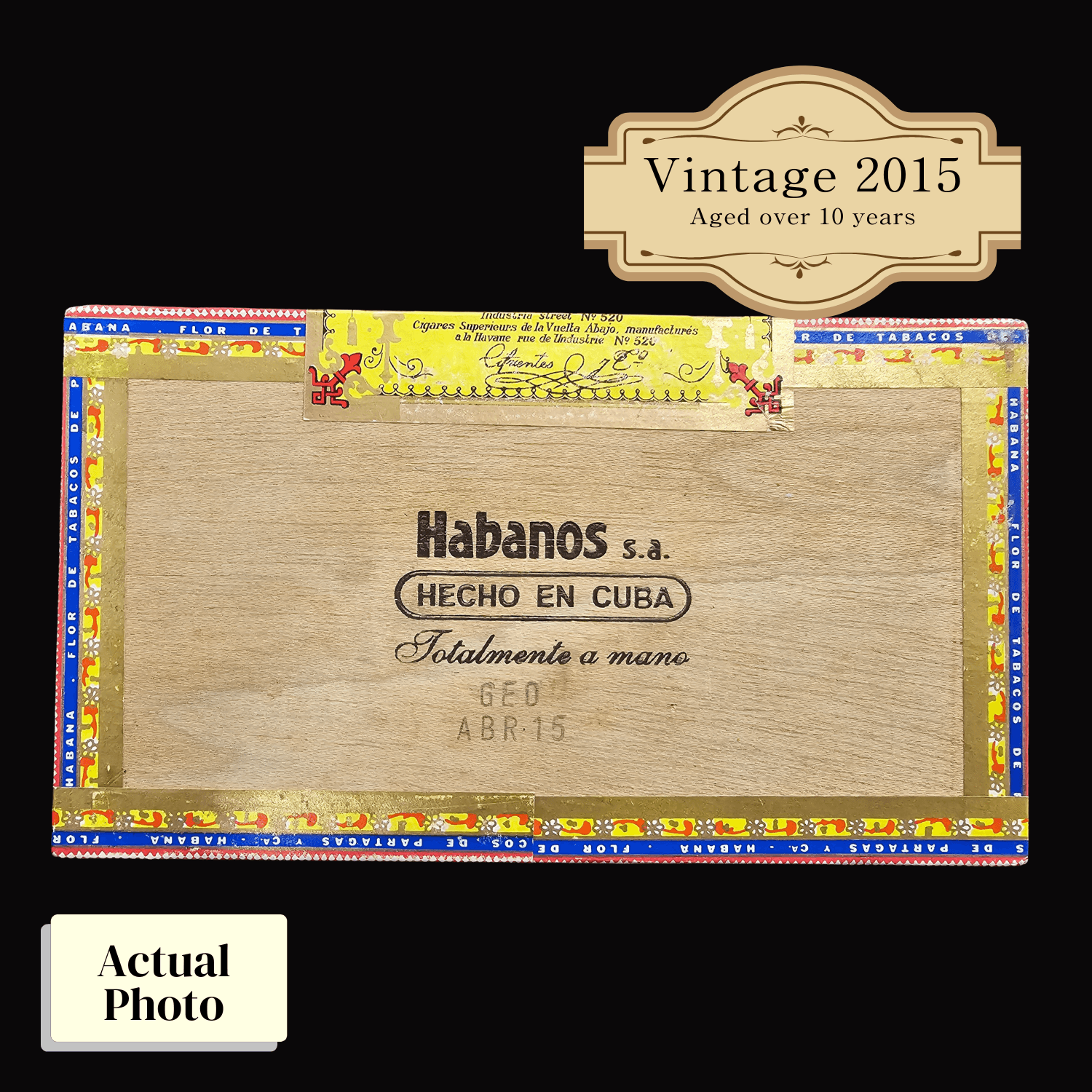 Vintage 2015 | Partagas Shorts | Box 25 (Box Code: GEO ABR 15) - HK CohCigars
