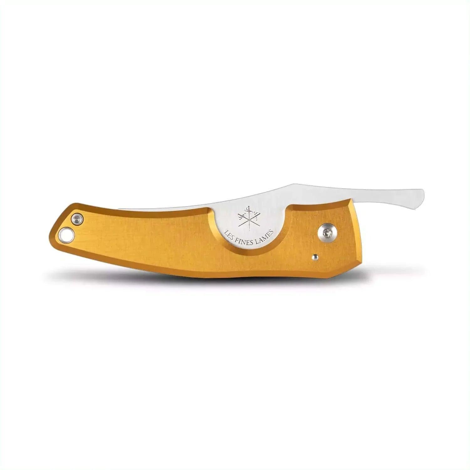 LES FINES LAMES | Cutter LE PETIT - Anodized Aluminium Yellow - HK CohCigars