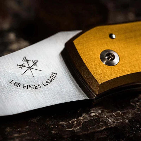 LES FINES LAMES | Cutter LE PETIT - Anodized Aluminium Yellow - HK CohCigars