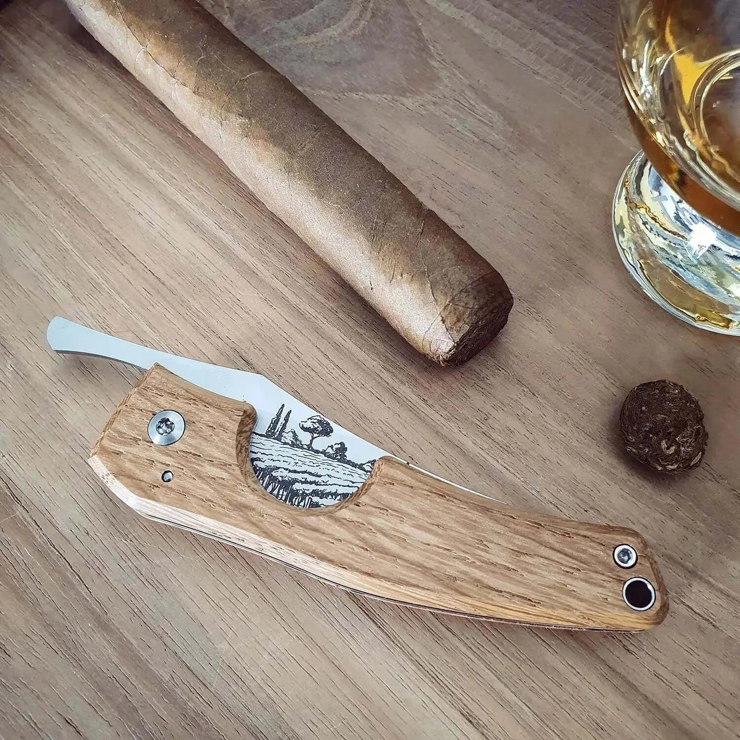 LES FINES LAMES | Cutter LE PETIT - Cognac Barrel - HK CohCigars