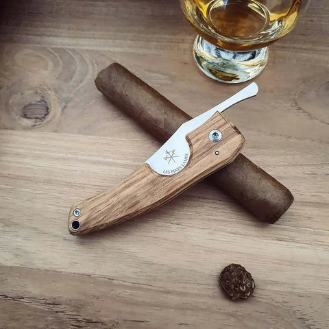 LES FINES LAMES | Cutter LE PETIT - Cognac Barrel - HK CohCigars
