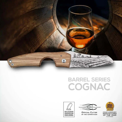 LES FINES LAMES | Cutter LE PETIT - Cognac Barrel - HK CohCigars