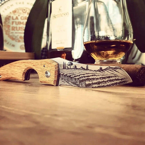 LES FINES LAMES | Cutter LE PETIT - Cognac Barrel - HK CohCigars