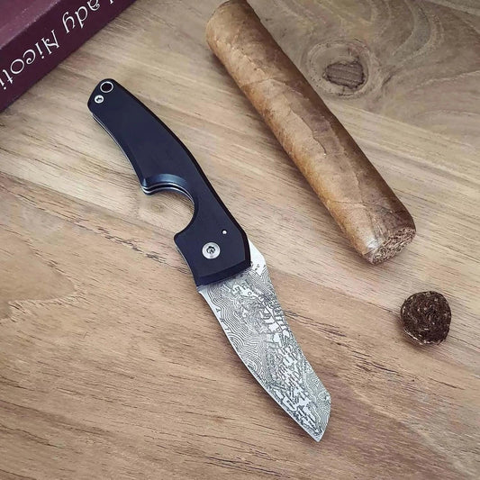 LES FINES LAMES | Cutter LE PETIT - Compass Cuba Ebony - HK CohCigars -雪茄