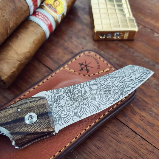 LES FINES LAMES | Cutter LE PETIT - Compass Cuba Ziricote - HK CohCigars