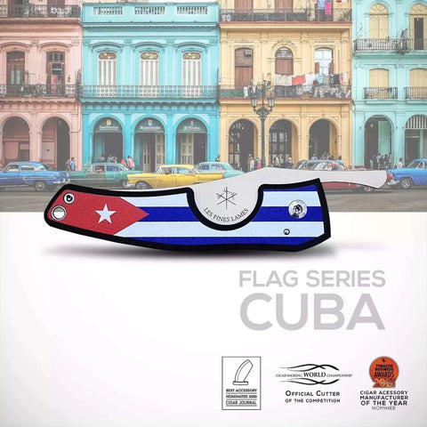 LES FINES LAMES | Cutter LE PETIT - Flag Cuba Dark - HK CohCigars