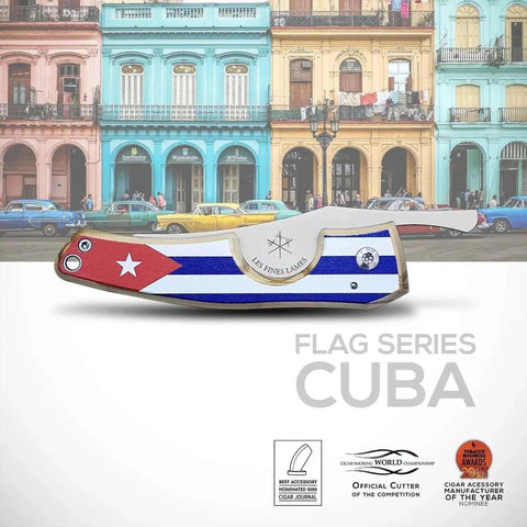 LES FINES LAMES | Cutter LE PETIT - Flag Cuba Light - HK CohCigars