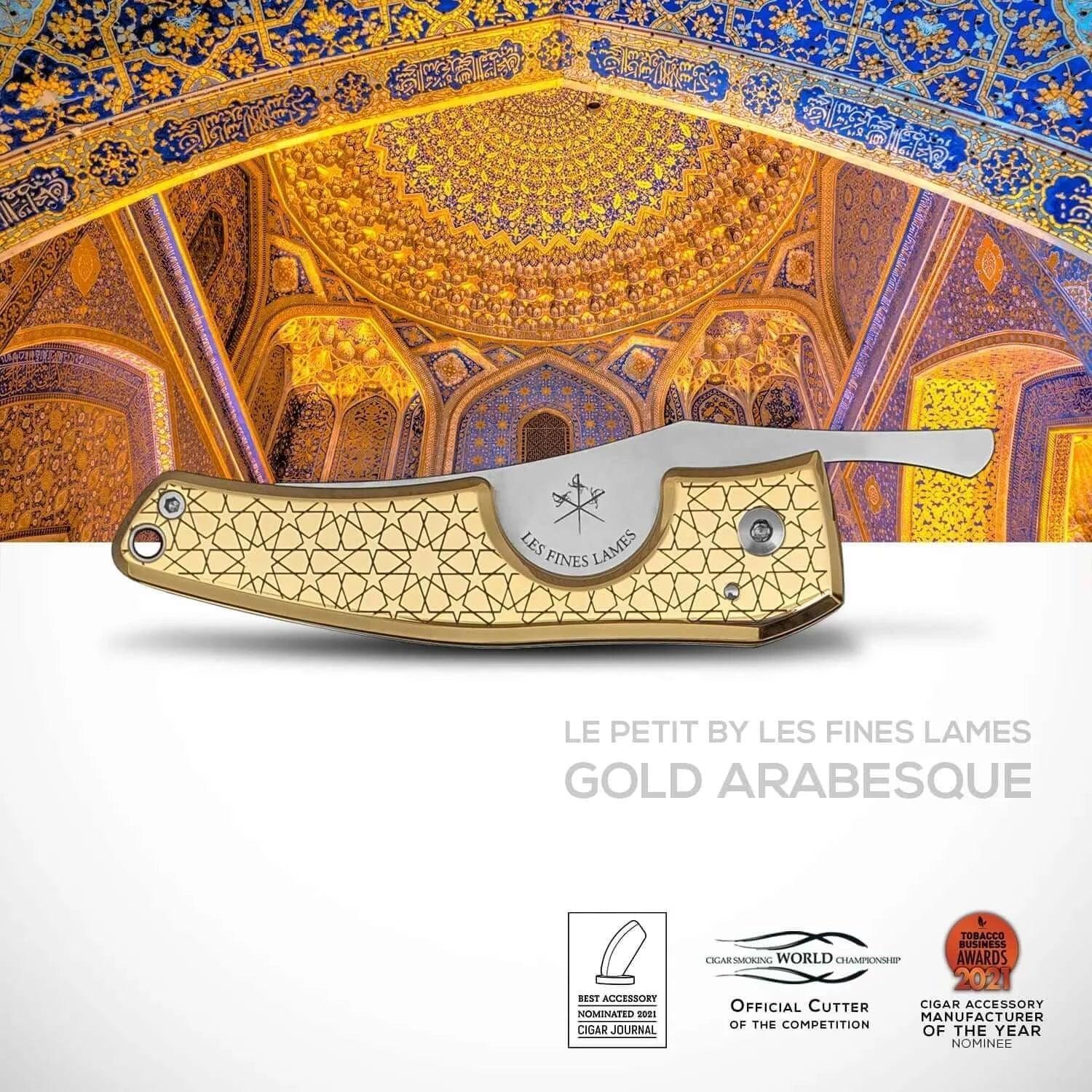 LES FINES LAMES | Cutter LE PETIT - Gold Arabesque 2022 - HK CohCigars