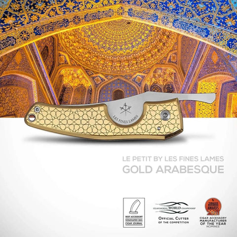 LES FINES LAMES | Cutter LE PETIT - Gold Arabesque 2022 - HK CohCigars