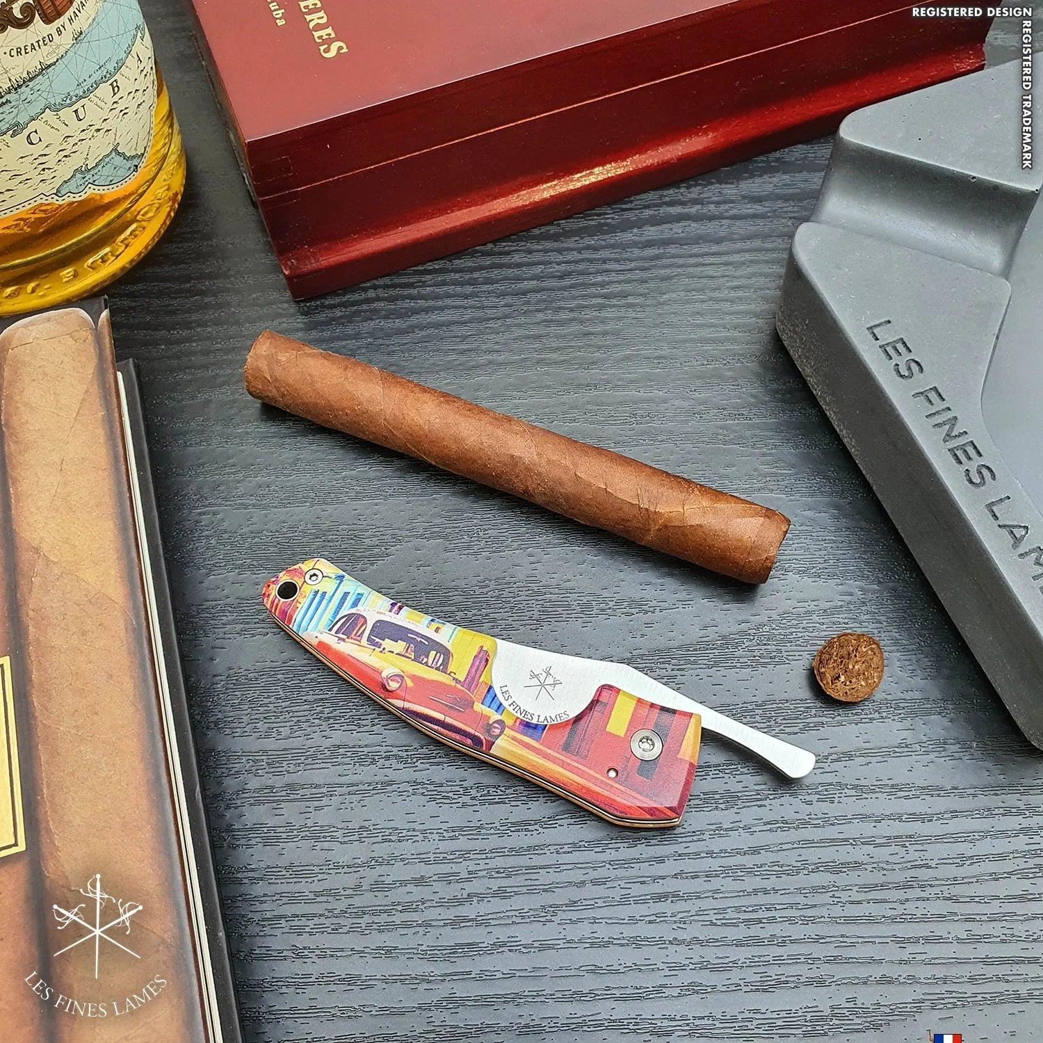 LES FINES LAMES | Cutter LE PETIT - Havana Streets Series Almendrón - HK CohCigars