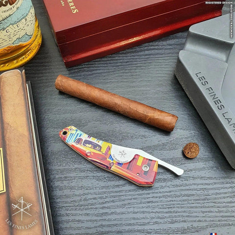 LES FINES LAMES | Cutter LE PETIT - Havana Streets Series Almendrón - HK CohCigars