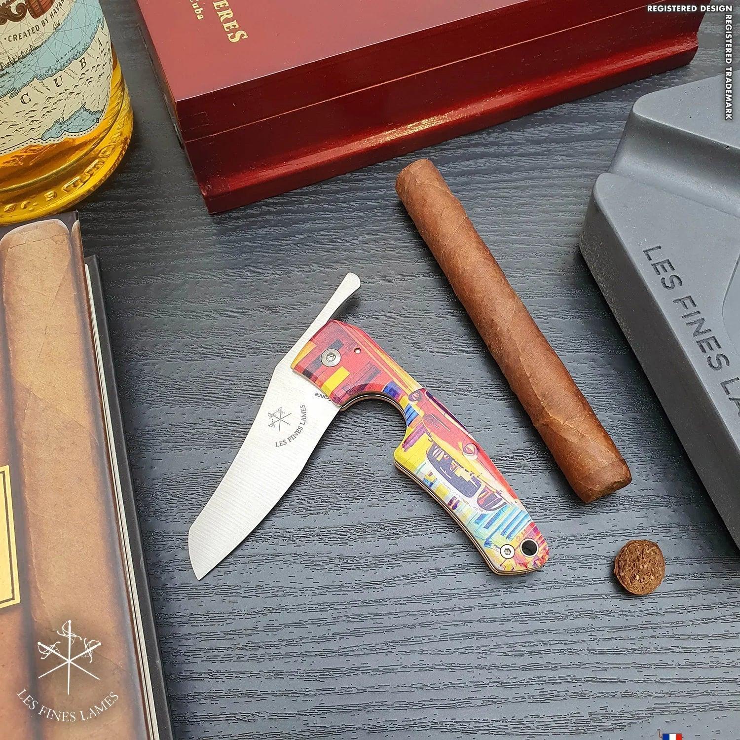 LES FINES LAMES | Cutter LE PETIT - Havana Streets Series Almendrón - HK CohCigars