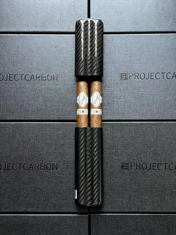 PROJECTCARBON | 4K REAL CARBON FIBER 2 FINGER CASE - LIMITED EDITION - hk.cohcigars